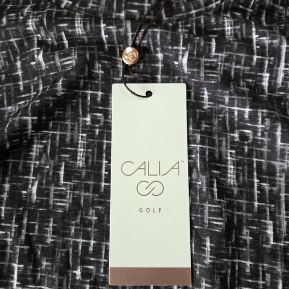 CALIA by Carrie Underwood Tops - Callaway Golf Women's Cross Thatch Crew Neck Top Medium New Black & White Turn